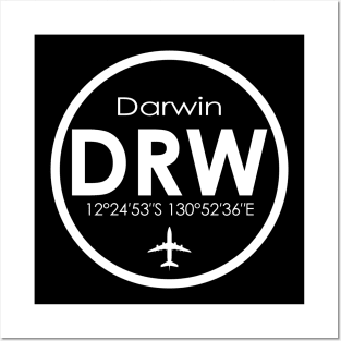DRW, Darwin International Airport Posters and Art